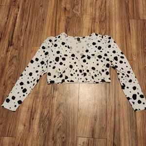 Shein Cow Print Crop Top